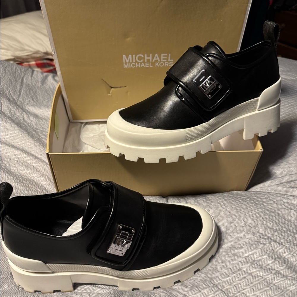 Michael Kors Black and White Women's Shoes